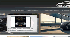 Desktop Screenshot of absoluteautoleasing.com