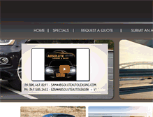 Tablet Screenshot of absoluteautoleasing.com